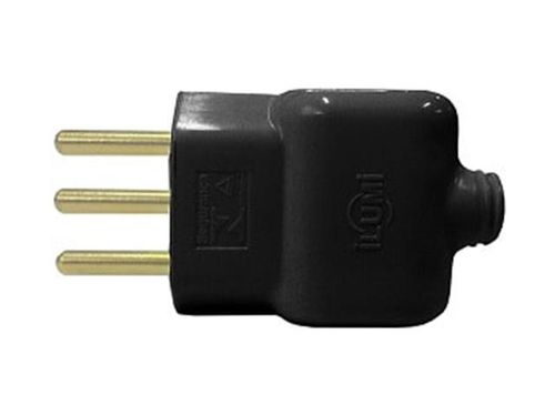 Plugue Móvel Prensa Cabo 2 Pólos + Terra 10A 250V Ilumi