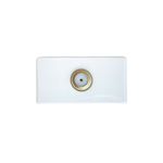 Módulo Tomada Coaxial para Antena de TV Branco Liz