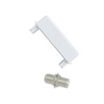 Módulo Tomada Coaxial para Antena de TV Branco Liz