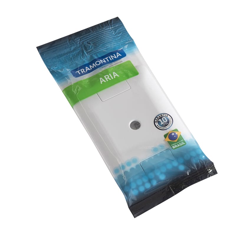 Placa Saída de Fio 4x2 Branca Aria