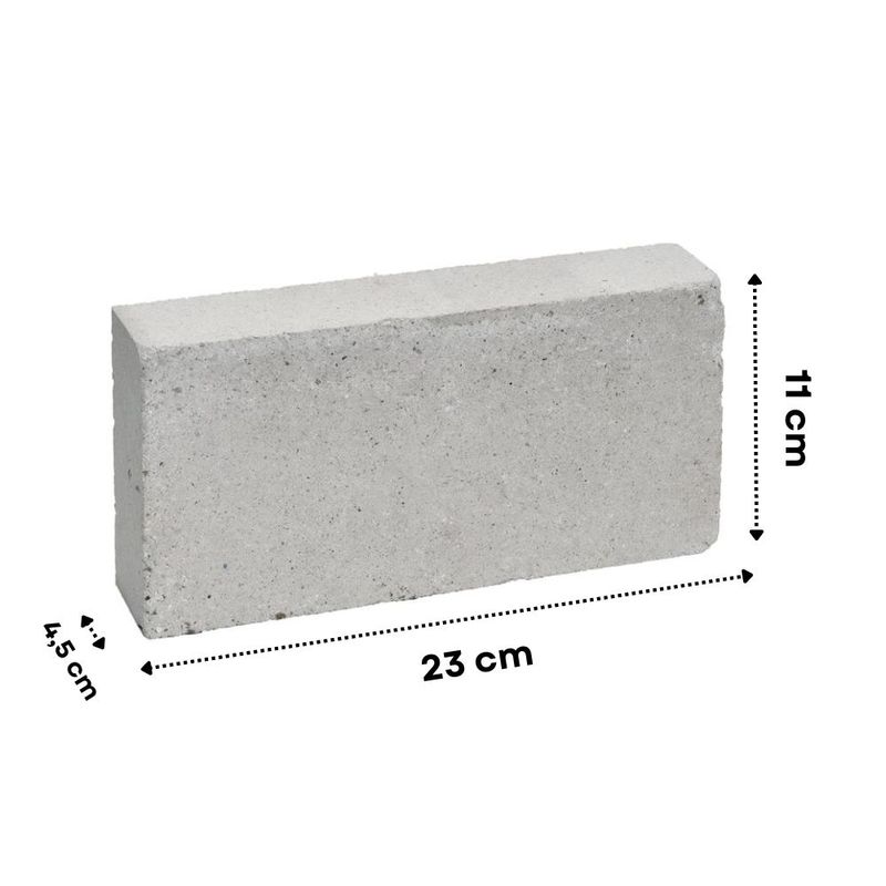 Tijolo Cerâmico Refratário 11x4,5x23cm MTA