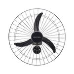 Ventilador de Parede Comercial Preto com 3 Pás 60cm 200W Bivolt
