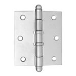 Dobradiça Pino Bola 3.1/2"X3" até 36Kg Acetinada 03 Peças