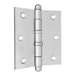 Dobradiça Pino Bola 3.1/2"X3" até 36Kg Acetinada 03 Peças