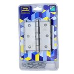 Dobradiça Pino Bola 3.1/2"X3" até 36Kg Acetinada 03 Peças