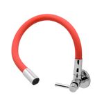 Torneira para Cozinha Parede 1/4V Bica Média Vermelho Fit Color 1168