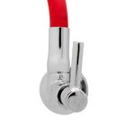 Torneira para Cozinha Parede 1/4V Bica Média Vermelho Fit Color 1168