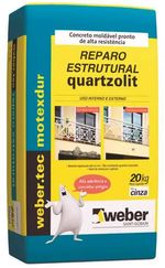 Argamassa De Reparo Estrutural 20kg Quartzolit