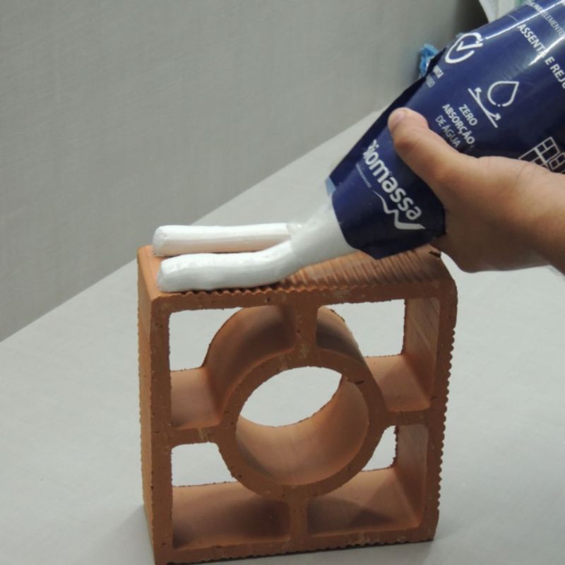 Argamassa Pronta para Blocos de Vidro Branca 3Kg Biomassa