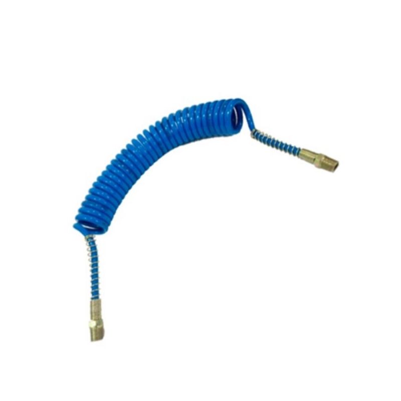Mangueira Espiral em PU Azul 3,5 metros 1/4" NPT Arcdal