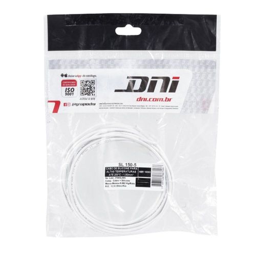 Cabo Silicone para Alta Temperatura com 5 Metros DNI