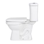 Kit Vaso Sanitário com Caixa Acoplada Vita Quadrada 3/6L Branco Fiori