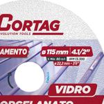 Disco Diamantado 4.1/2" 115x22,2mm p/ Vidro e Porcelanato Cortag