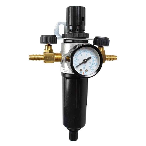 Filtro Regulador Mini para Pintura 1/4" 2 saídas ARC2158CM Arcdal