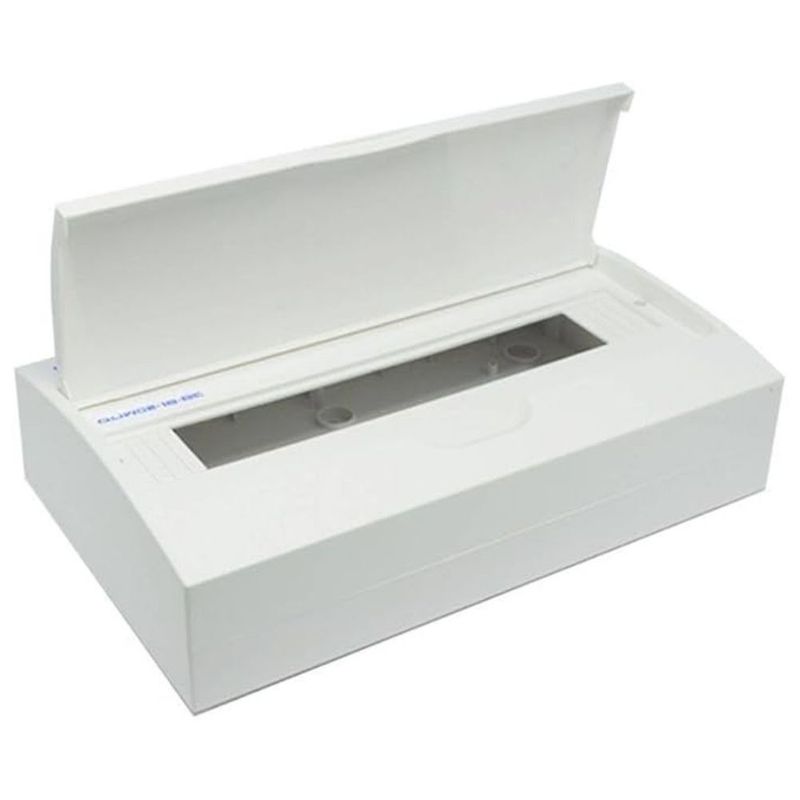 Quadro PVC Disjuntor Embutir sem Barramento para 18 Disjuntores Branco