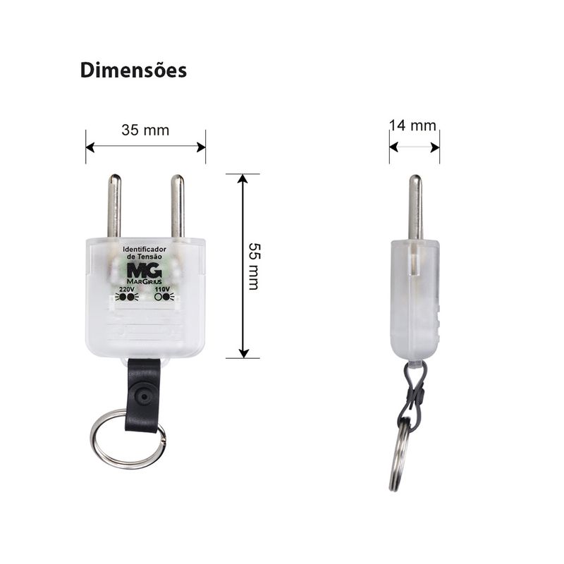 Plugue Identificador de Tensão 127/220V Margirius