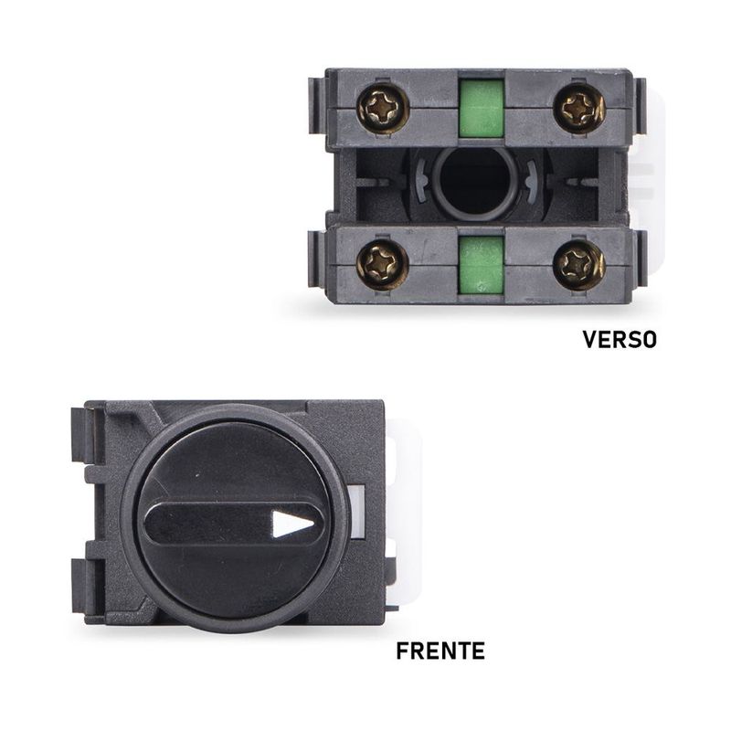 Comutador Rotativo Liga/Desliga/Liga com Pulsador 2NA Margirius