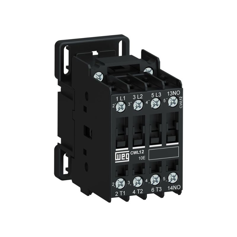 Contator Tripolar CWL 1NF 12A Bobina 220V Weg