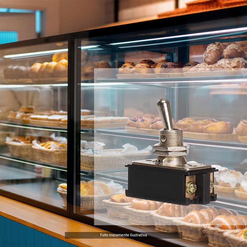 Interruptor Bipolar Alavanca de Metal 10A  CS-301B Margirius