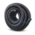 Duto Corrugado 4" DN 100 Preto Tubos Bravo 50 Metros