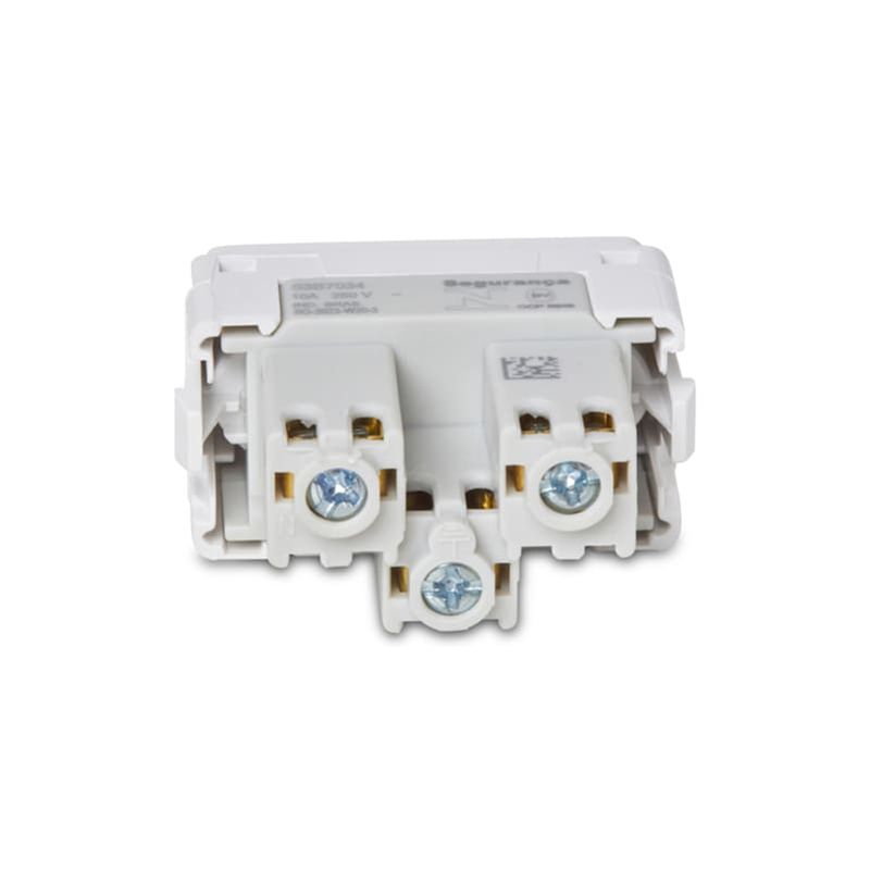 Módulo Tomada 2P+T 10A/250V Branco Miluz