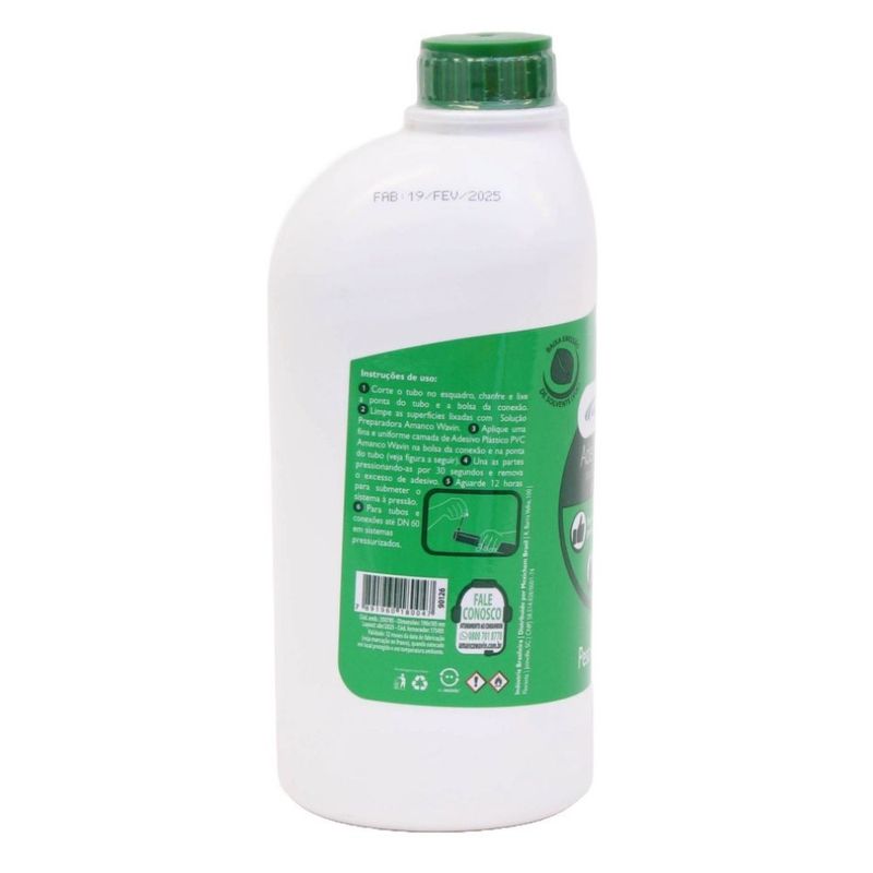 Adesivo Plástico PVC Frasco 850g Amanco
