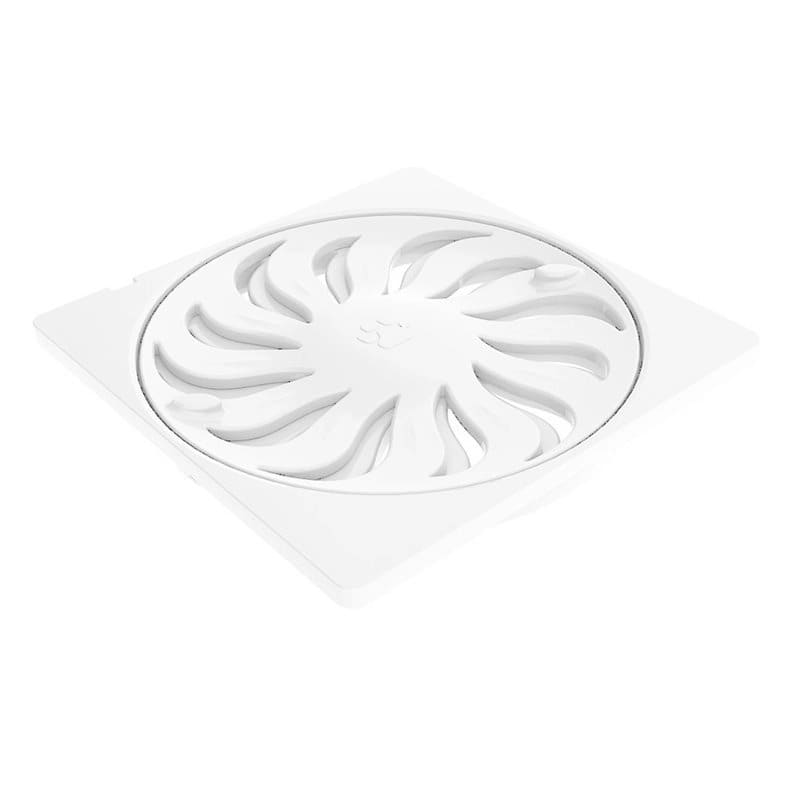 Grelha Quadrada Abre e Fecha PVC Branca DN100 Tigre