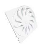 Grelha Quadrada Abre e Fecha PVC Branca DN100 Tigre