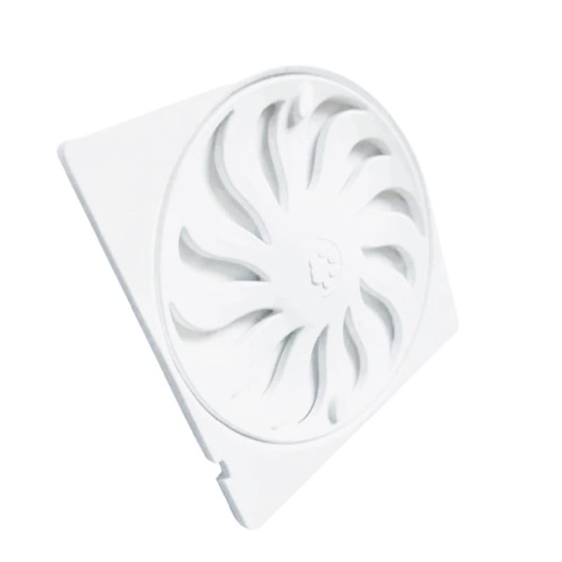 Grelha Quadrada Abre e Fecha PVC Branca DN100 Tigre