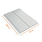 Forro PVC Frisado Branco 7mm 20x300cm Pacote com 9m2