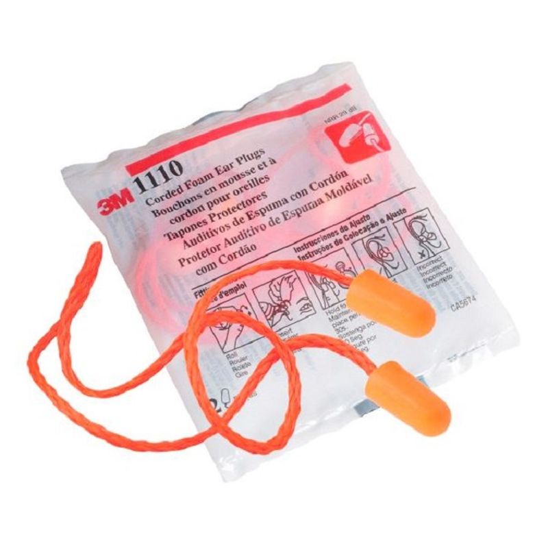 Protetor Auricular de Espuma com Cordão CA5674 3M