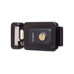 Fechadura Externa Elétrica de Cilindro Fixo FX2000 12V Preta