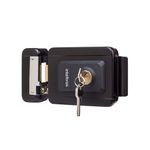 Fechadura Externa Elétrica de Cilindro Fixo FX2000 12V Preta