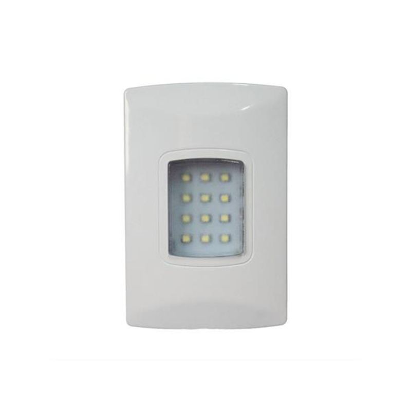 Luminária de Emergência Led com 100 Lúmens Autônoma de Embutir