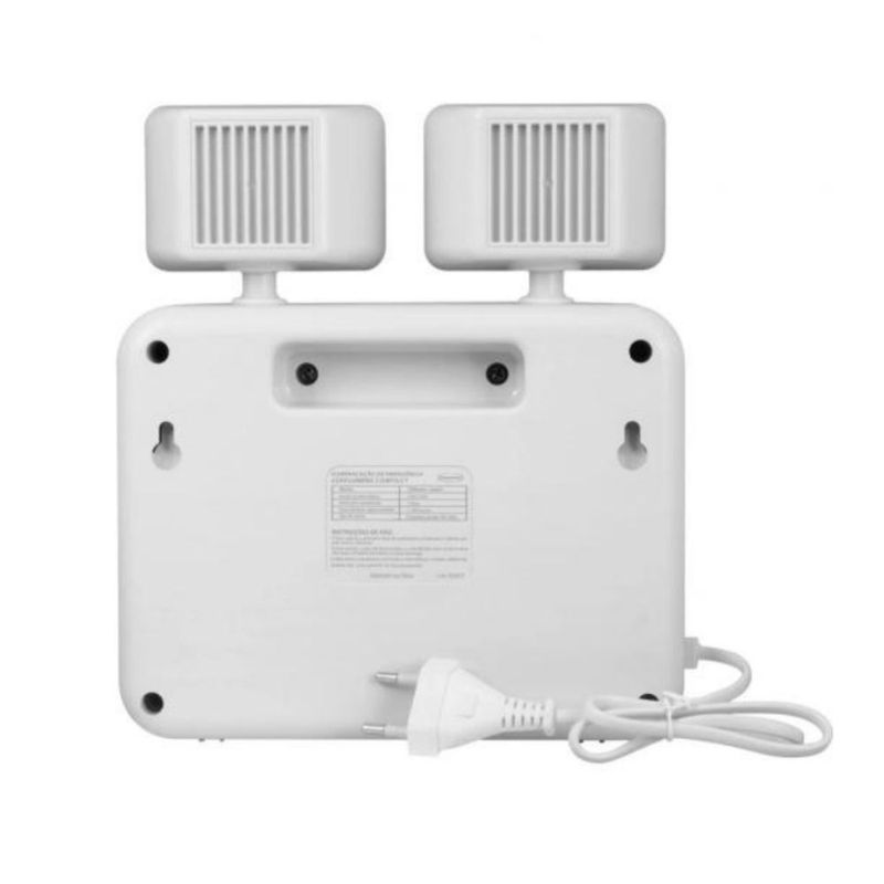 Luminária de Emergência LED 2 Faróis 2200 Lumens Ref 42482 Segurimax