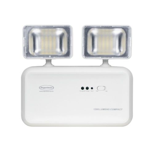 Luminária de Emergência LED 2 Faróis 1200 12W Segurimax
