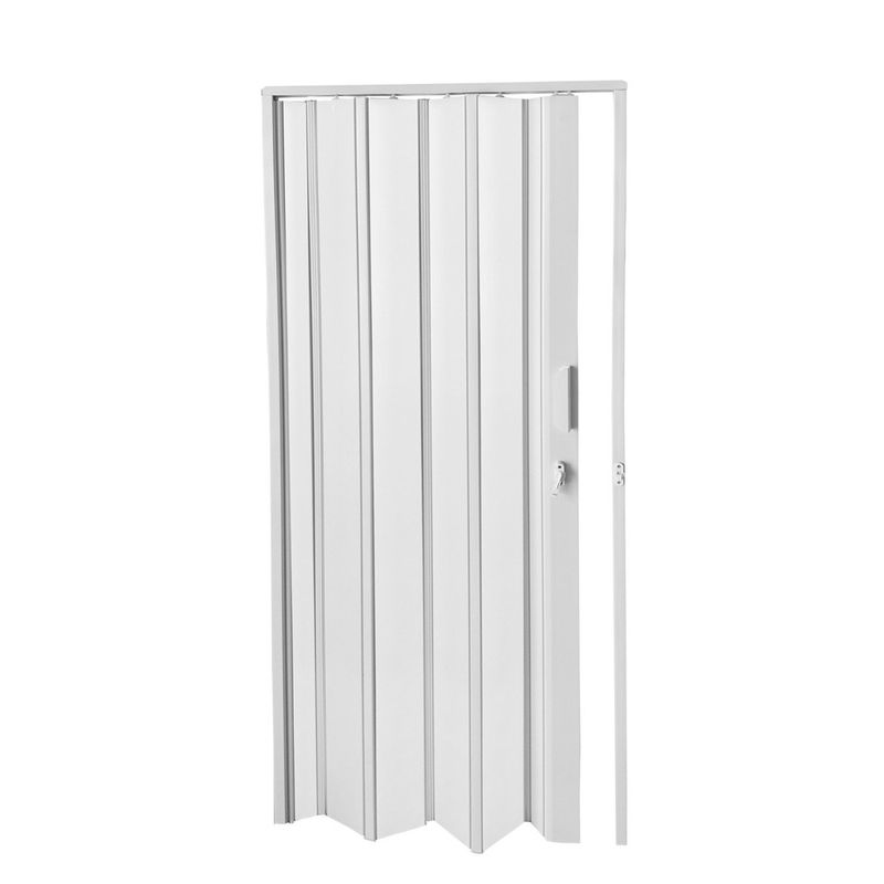Porta Sanfonada PVC Branco 210x105cm