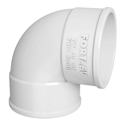 Joelho 90 Esgoto Série Normal PVC DN 40 Fortlev
