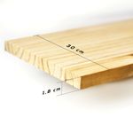 Prateleira Aparelhado de Pinus Rústico A 60x30x1,8cm