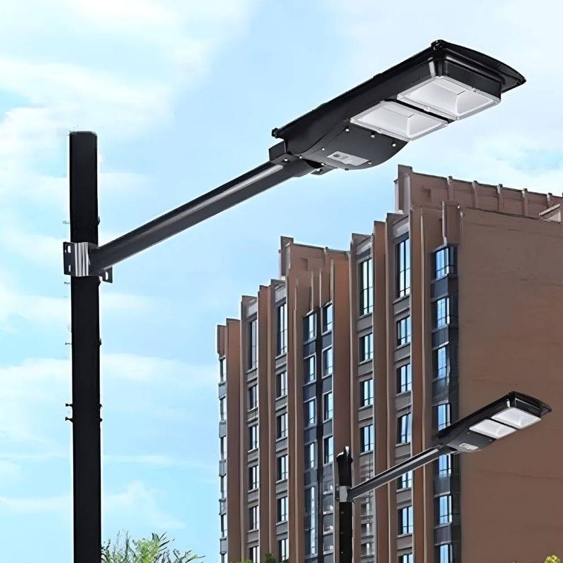 Poste para Luminária de Led 50cm Preto de Aço Blumenau