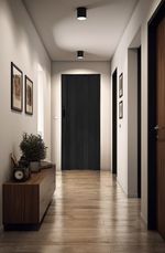 Porta Sanfonada PVC Preto 210x62cm