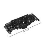 Caixa para Laje 4x4 PEAD Regulável 25/31cm Fundo Móvel Preta Mondiale