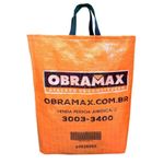 Sacola de Ráfia PP com Alças Laranja 45x50cm Obramax