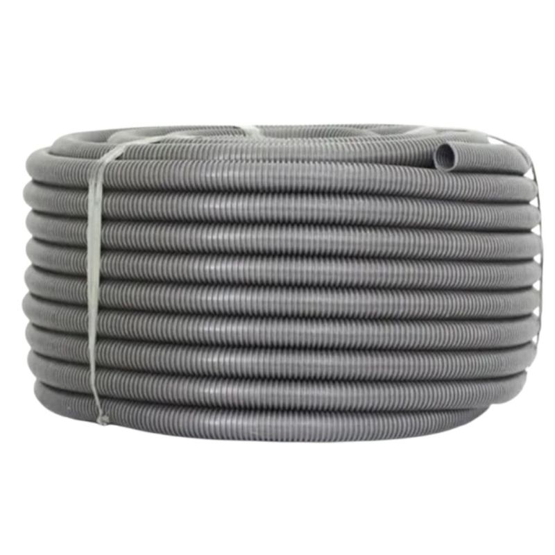 Eletroduto Corrugado 3/4" 25mm Cinza Tubos Bravo 50 Metros