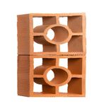 Elemento Vazado Cerâmico Diagonal Redondo 07x18x18cm Colibri