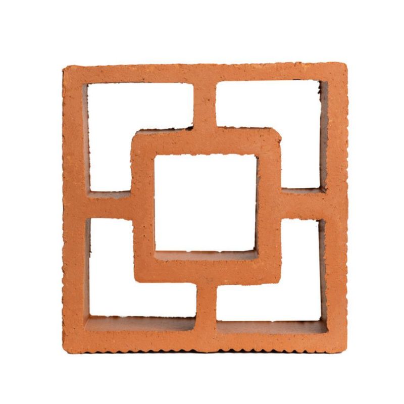 Elemento Vazado Cerâmico Reto Quadrado 07x18x18cm Colibri