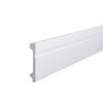 Rodapé Poliestireno FZ10 Branco Frisado 10x1,3x200cm