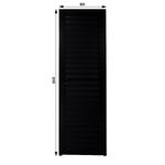 Porta Palheta Alumínio Preto Direito 210x80cm