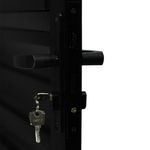 Porta Palheta Alumínio Preto Direito 210x80cm