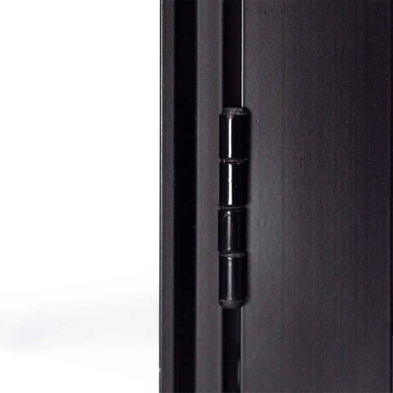 Porta Palheta Alumínio Preto Direito 210x80cm